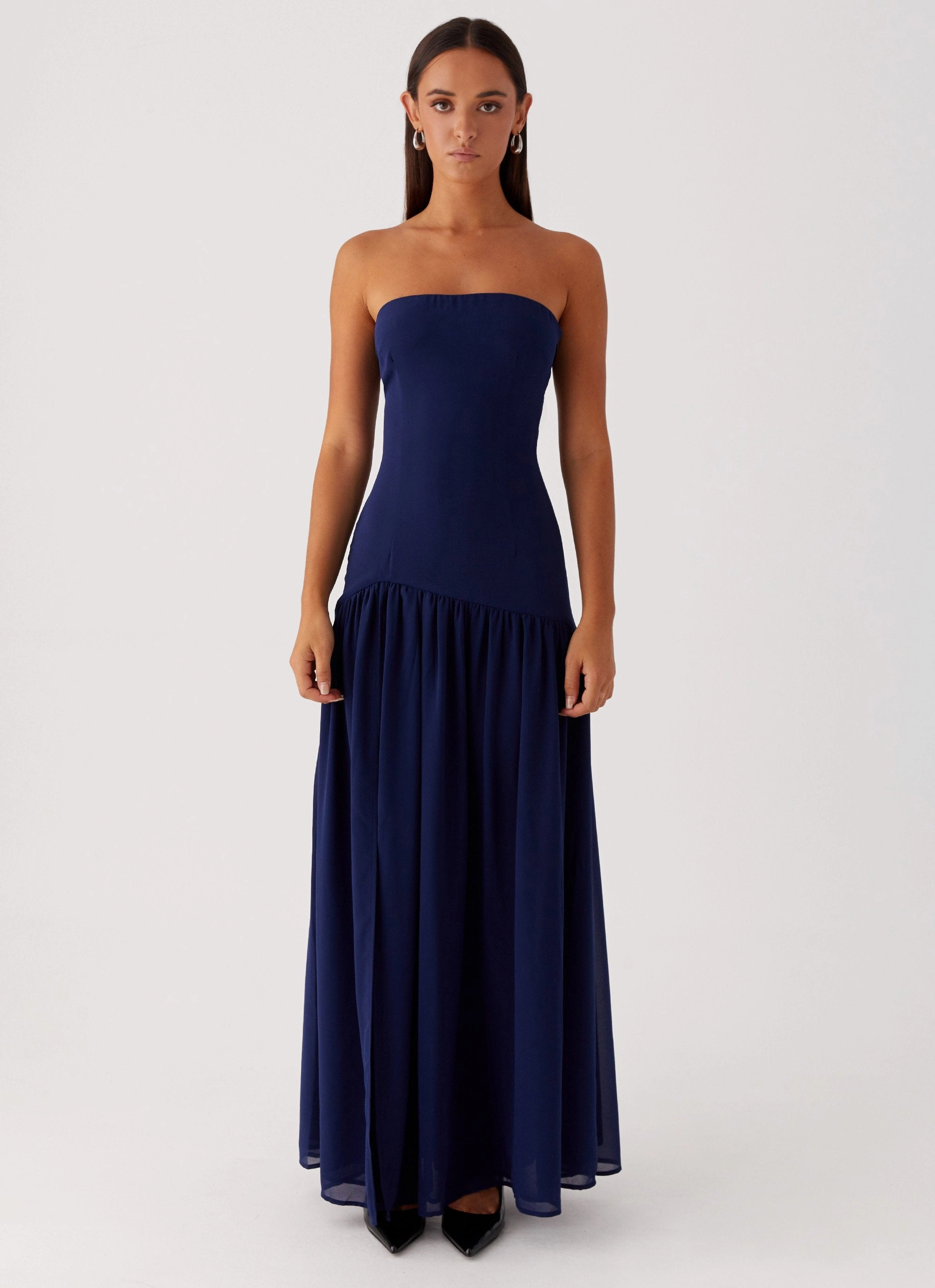 Airy Comfort Eden Strapless Maxi Dress - Navy