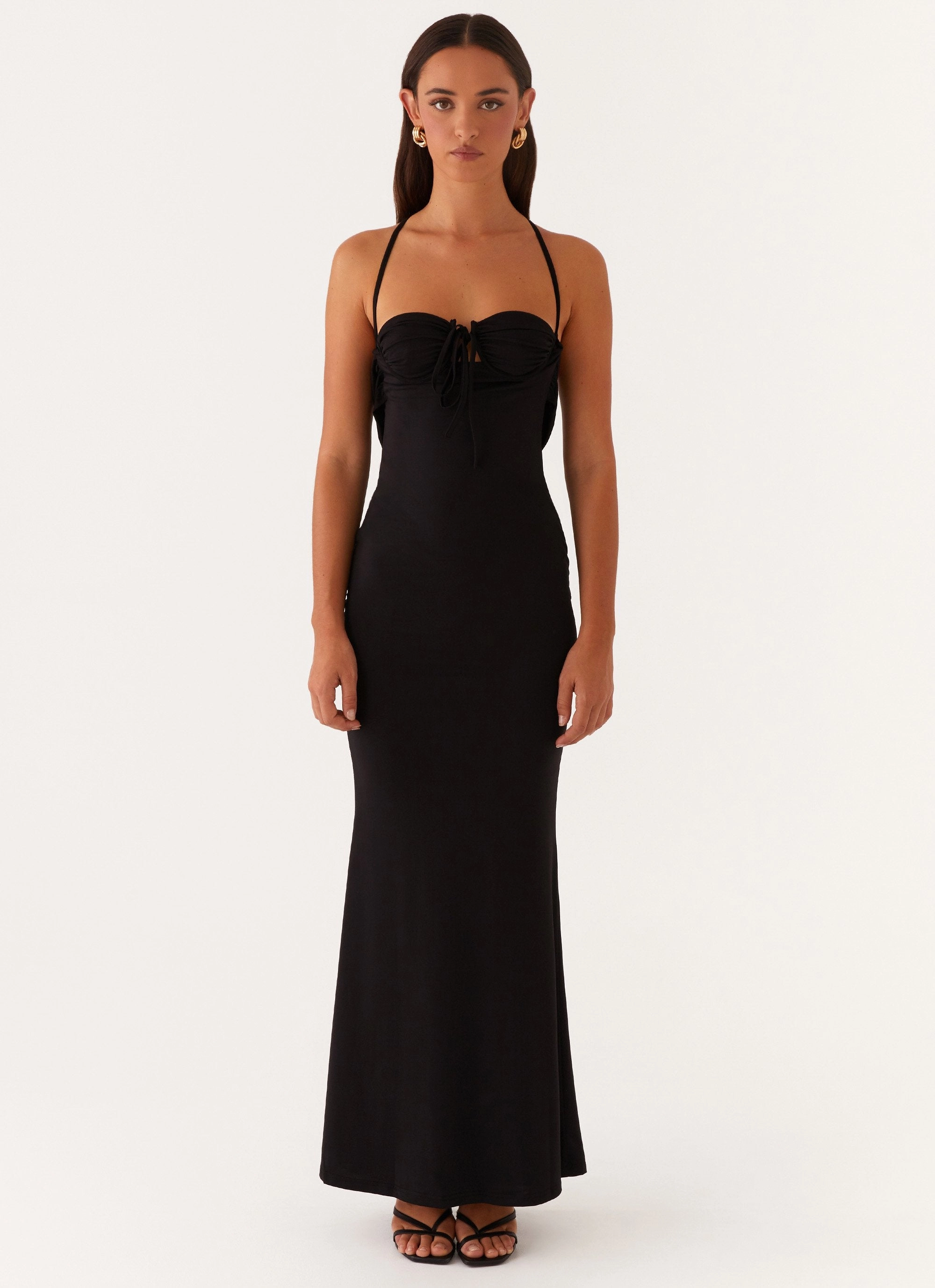 Bombshell Maxi Dress - Black Classic Movement