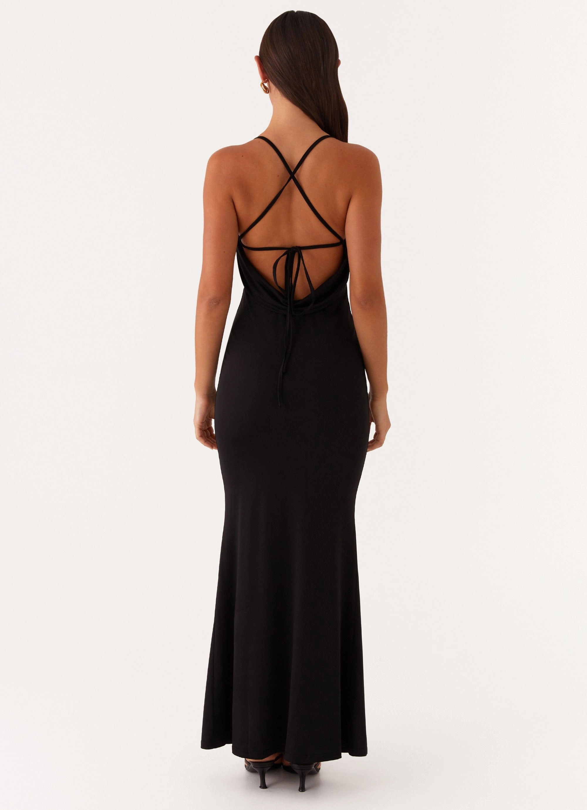 Bombshell Maxi Dress - Black Mini-Length