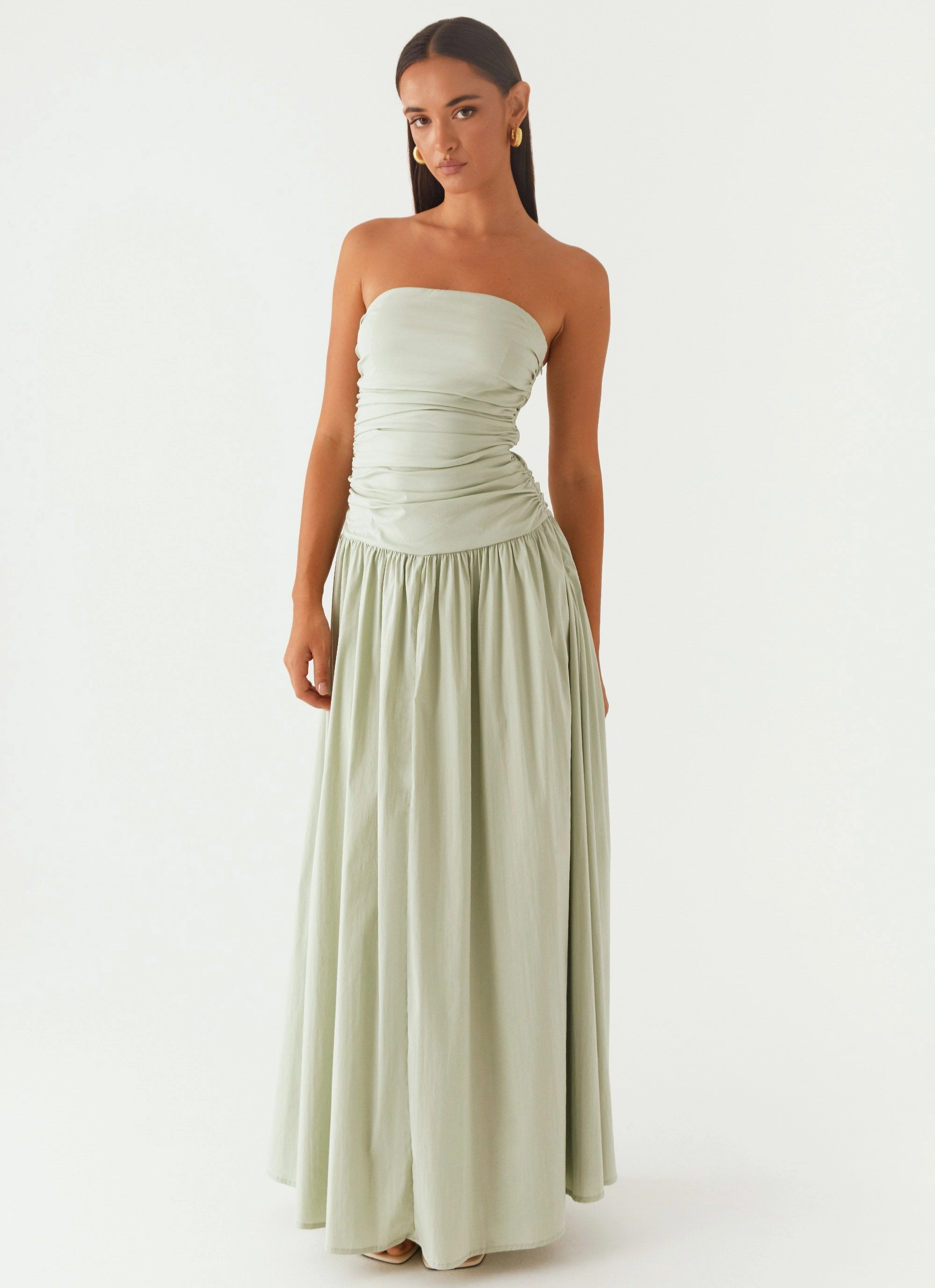 Carmel Maxi Dress - Sage Tailored Comfort