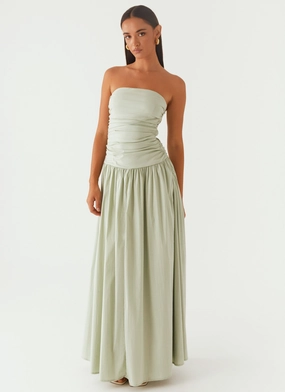 Carmel Maxi Dress - Sage Tailored Comfort