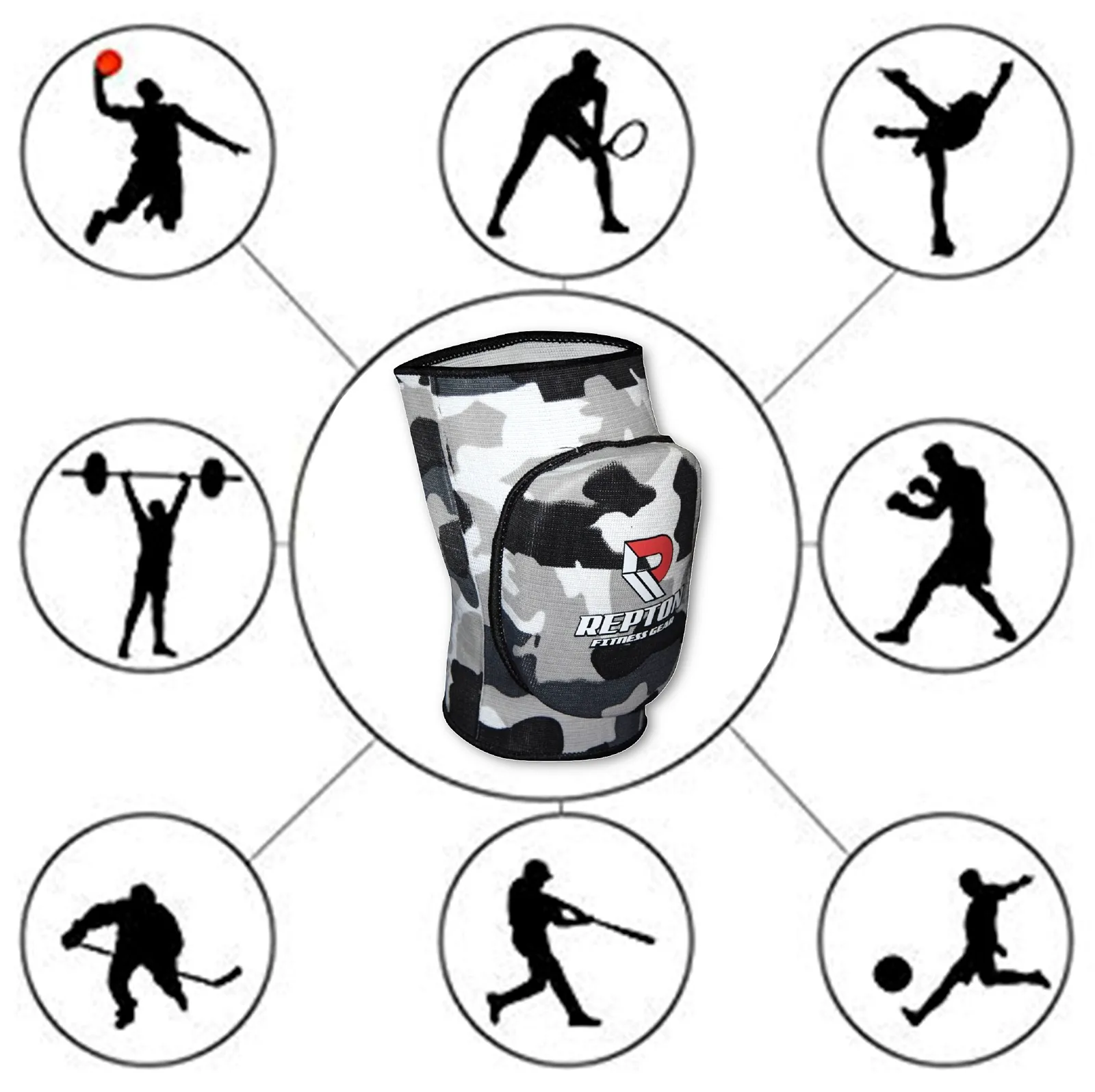 Elasticated Gel Knee Pads | Comfortable Anti-Slip Knee Support for Work, Gardening, & Sports (Men & Women)