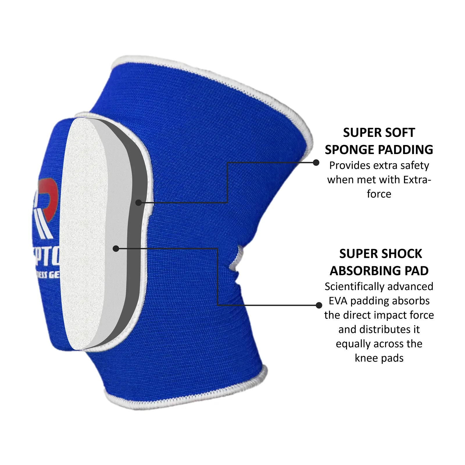 Elasticated Gel Knee Pads | Comfortable Anti-Slip Knee Support for Work, Gardening, & Sports (Men & Women)