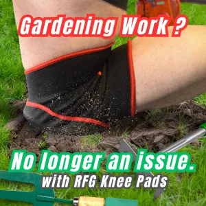 Elasticated Gel Knee Pads | Comfortable Anti-Slip Knee Support for Work, Gardening, & Sports (Men & Women)