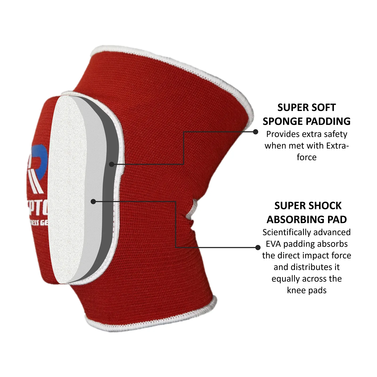 Elasticated Gel Knee Pads | Comfortable Anti-Slip Knee Support for Work, Gardening, & Sports (Men & Women)