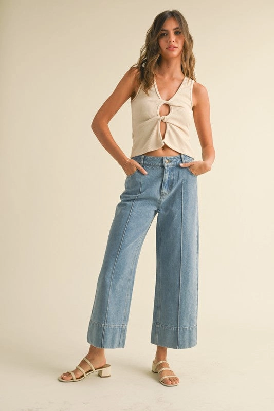 ZeroWasteProduction EcoFriendlyMaterial Jenny Wide Leg Jean