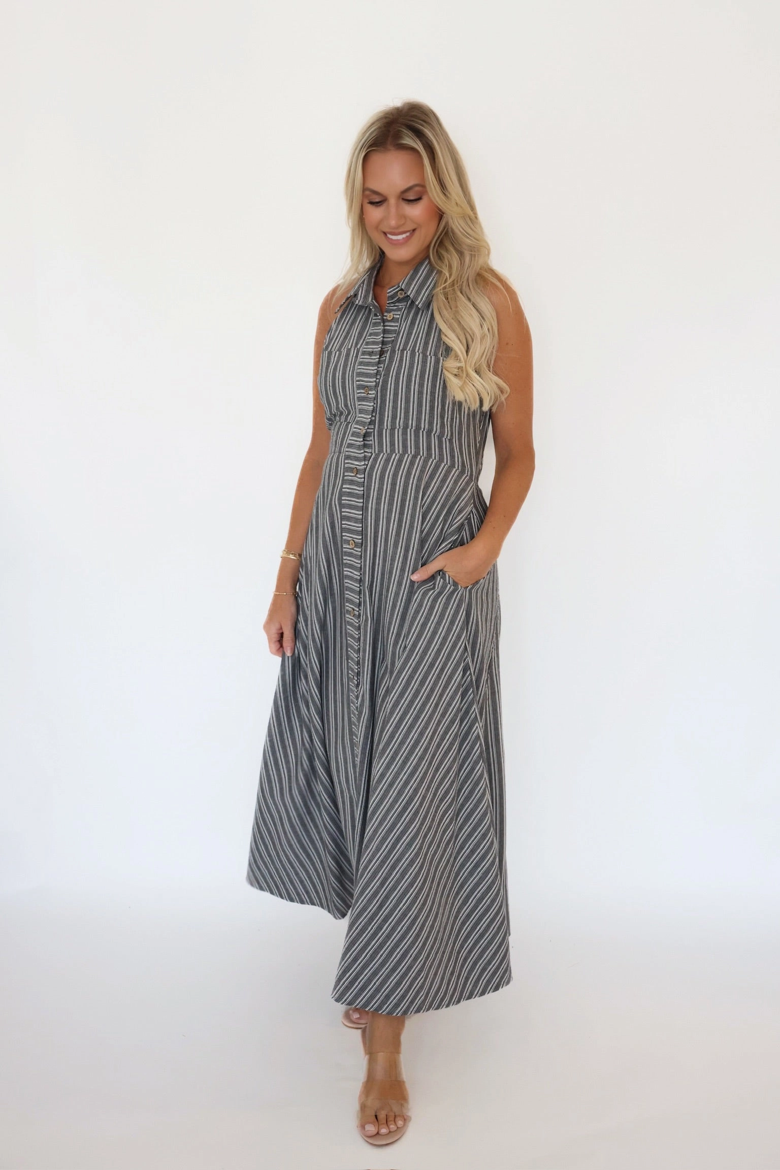 Relaxed Fit Shirt Evett Shirt Dress- Final Sale