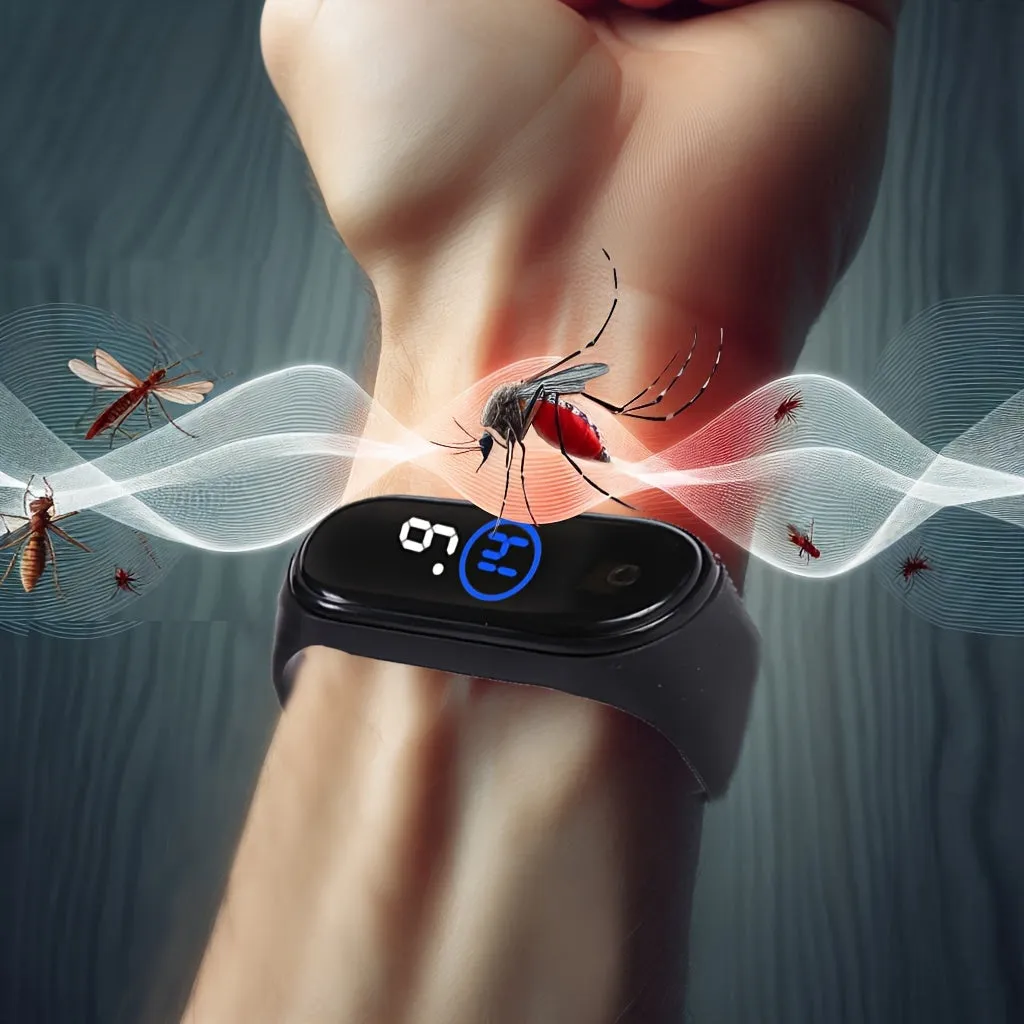 Electronic Mosquito Repellent Bracelet, Battery-Powered for Outdoor - TJR3E7B