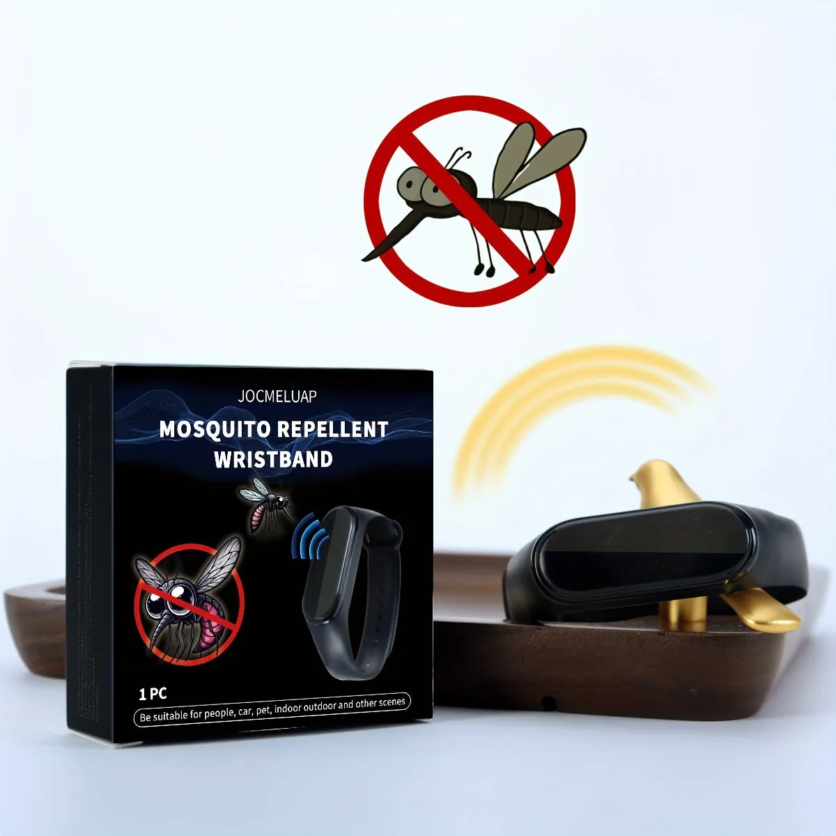 Electronic Mosquito Repellent Bracelet, Battery-Powered for Outdoor - TJR3E7B