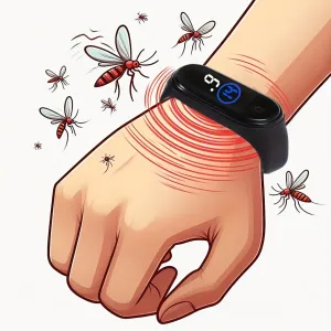 Electronic Mosquito Repellent Bracelet, Battery-Powered for Outdoor - TJR3E7B