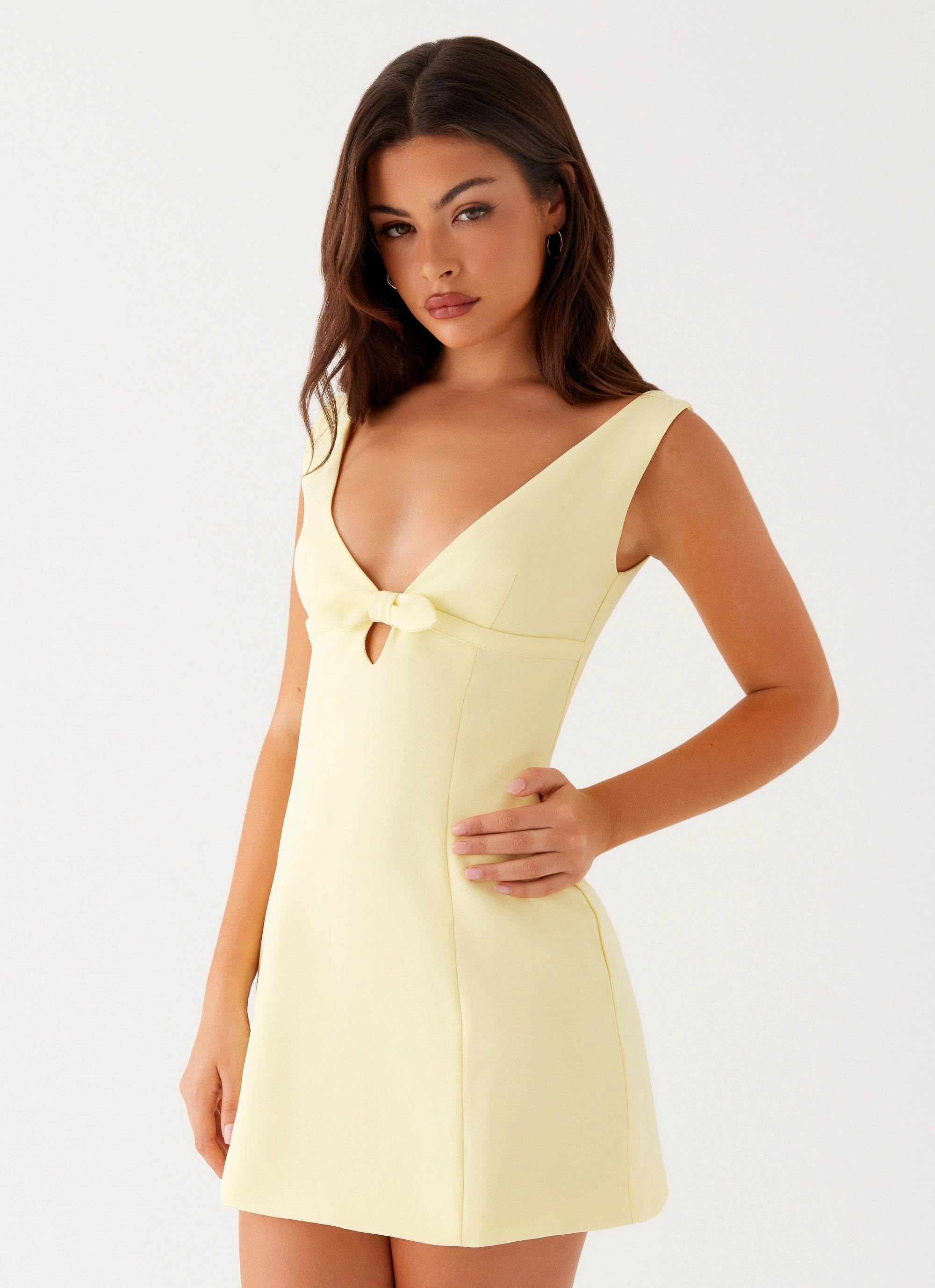 Movement Feel Seasonal Layering Caitlin Mini Dress - Yellow