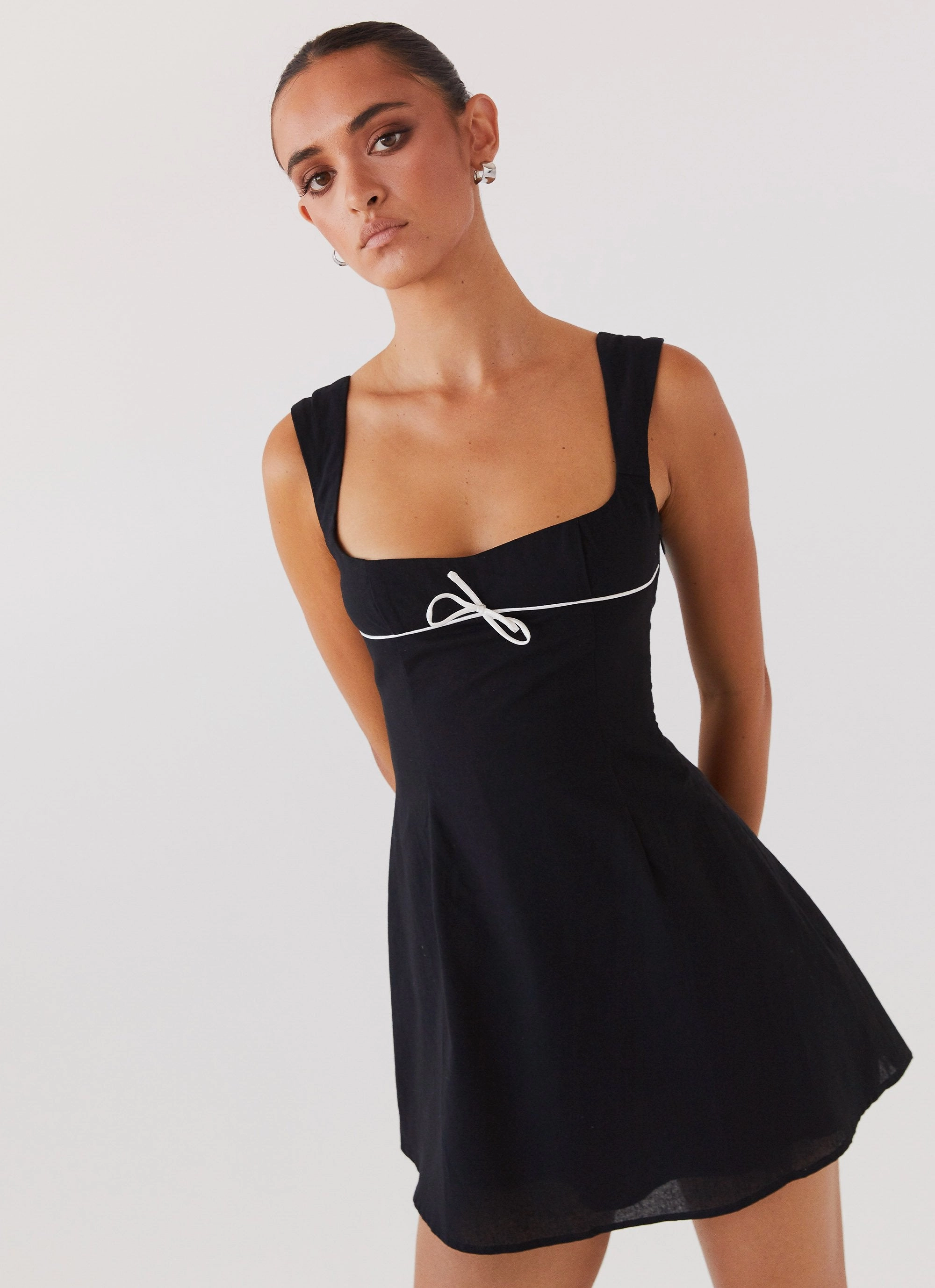 Fresh Combo Cadence Mini Dress - Black