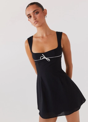 Fresh Combo Cadence Mini Dress - Black