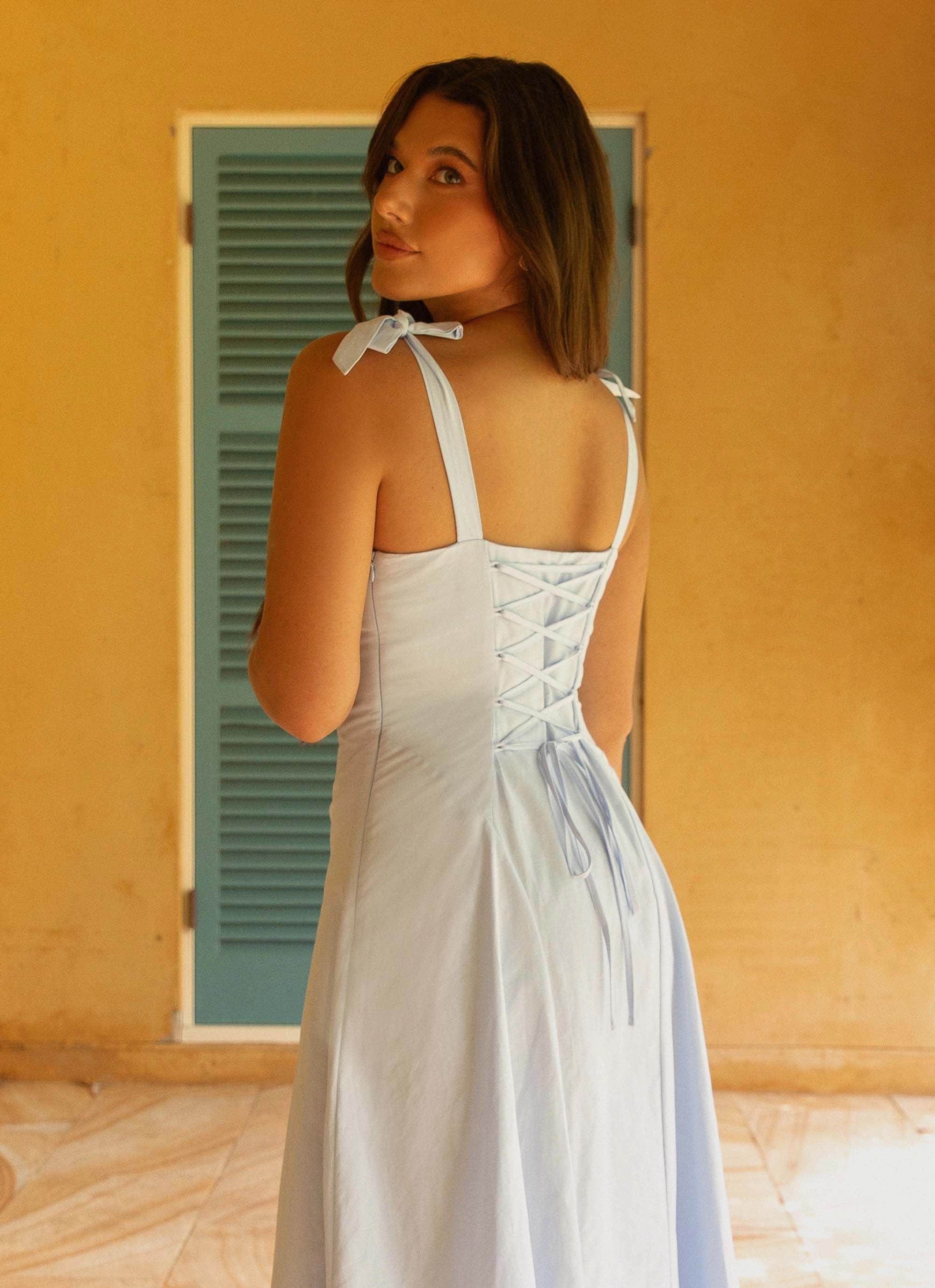 Perfect Day-to-Night Adela Midi Dress - Blue
