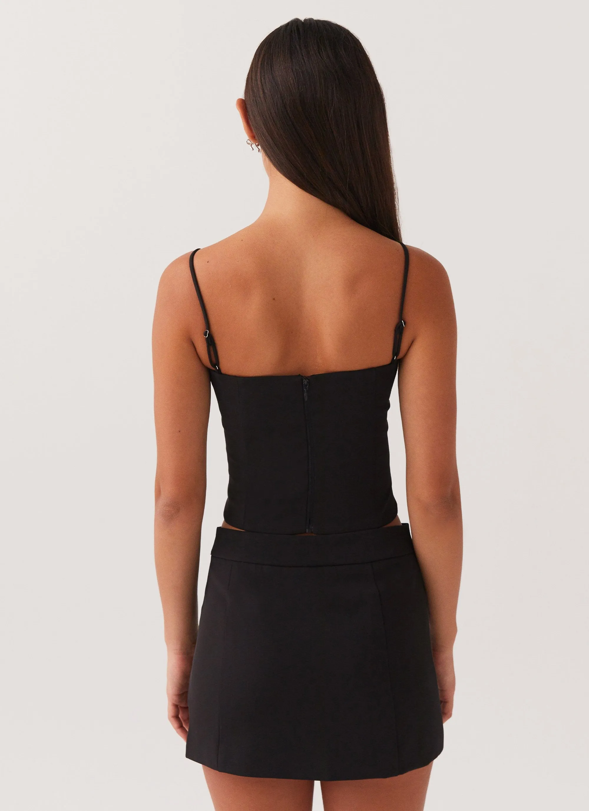 Eliana Crop Top - Black Professional Look