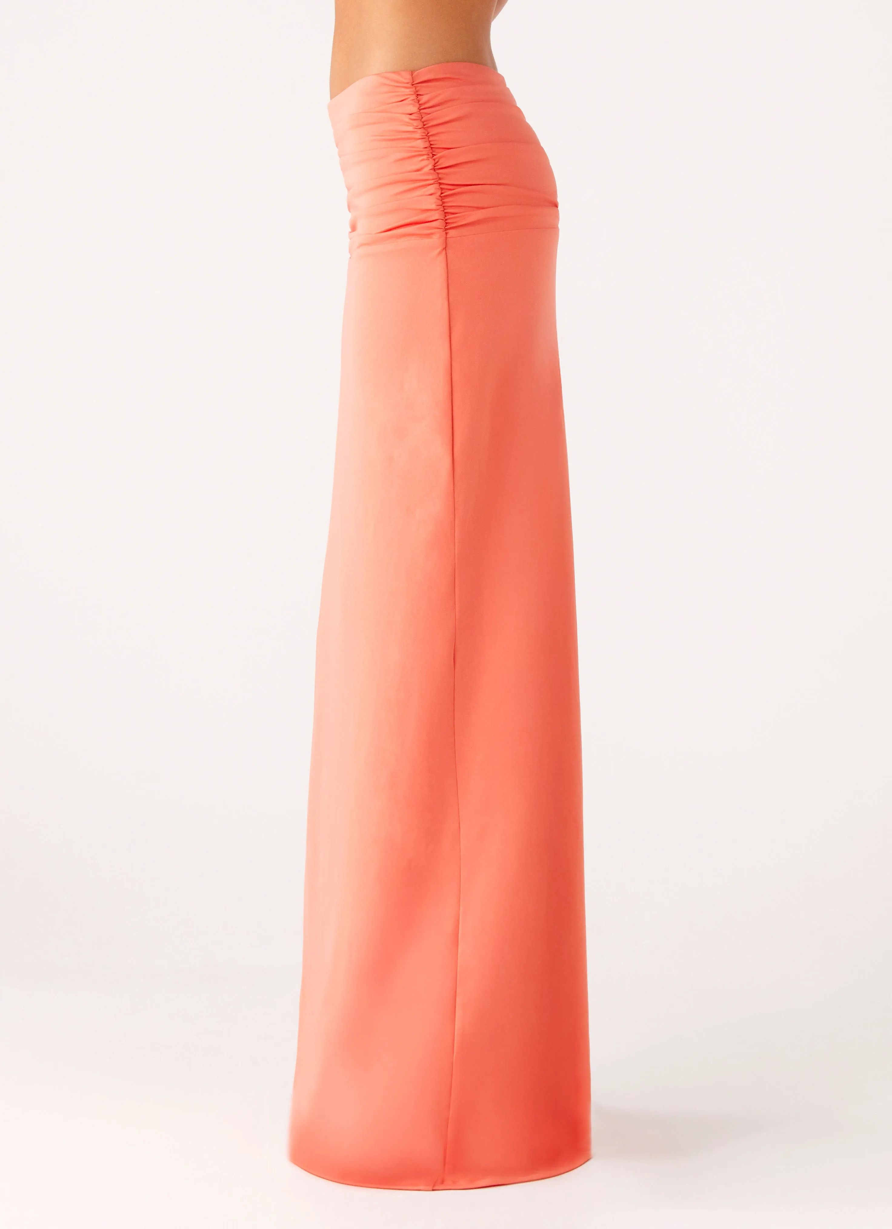 Neutral Look Elisabetta Maxi Skirt - Coral