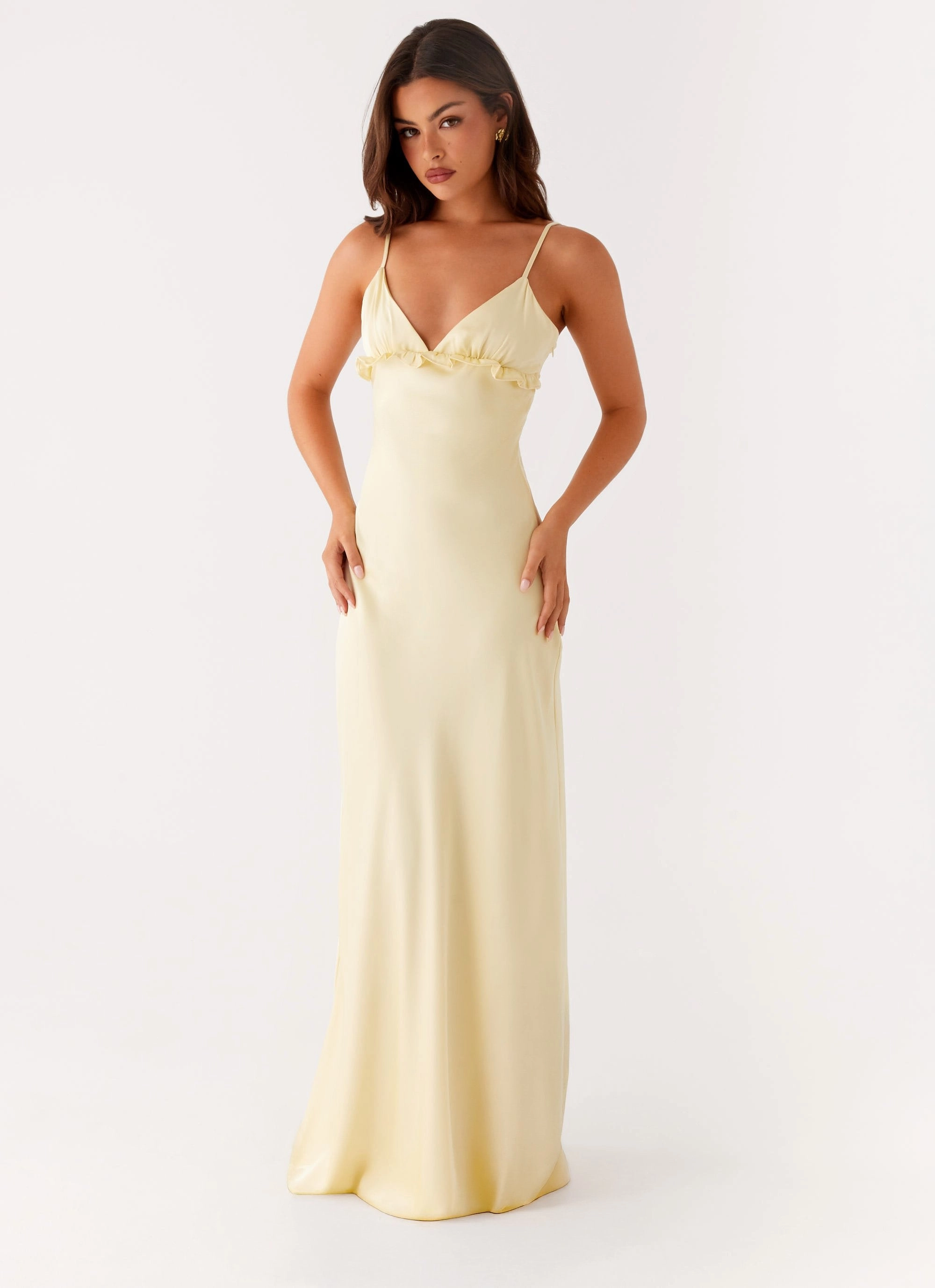 Sophisticated Touch Non-Iron Elona Maxi Dress - Baby Yellow