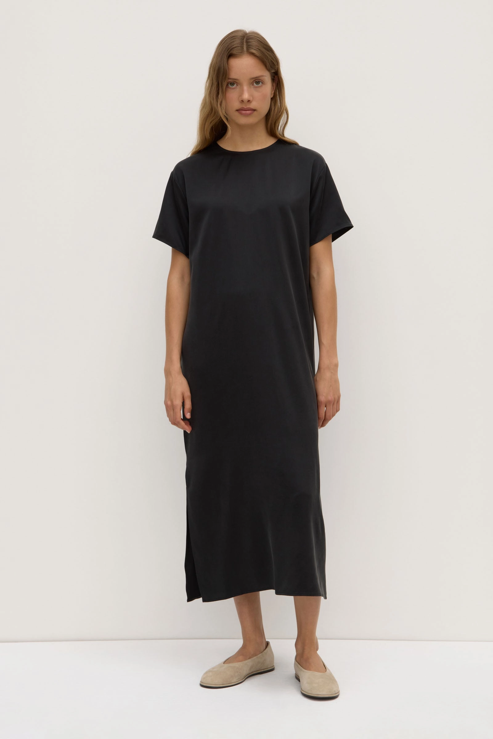 Sheer Light Ena Silk Tee Dress