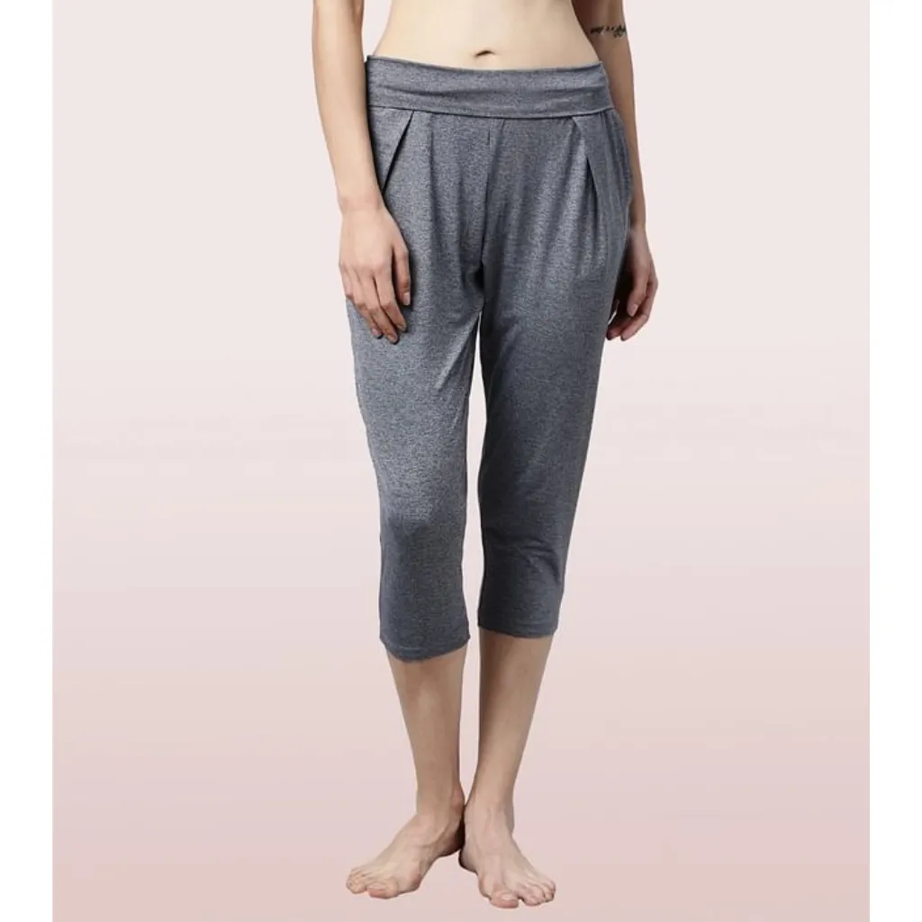 Enamor-E074 YOGA PANT | DRY FIT PANT WITH FOLDOVER WAISTBAND