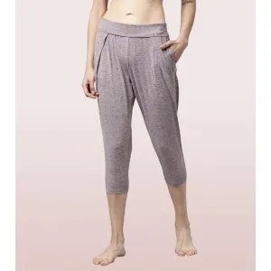Enamor-E074 YOGA PANT | DRY FIT PANT WITH FOLDOVER WAISTBAND