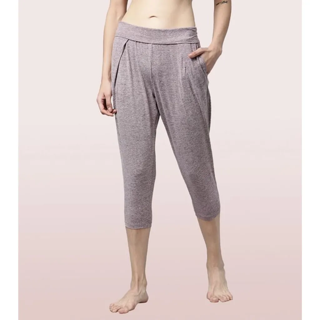 Enamor-E074 YOGA PANT | DRY FIT PANT WITH FOLDOVER WAISTBAND