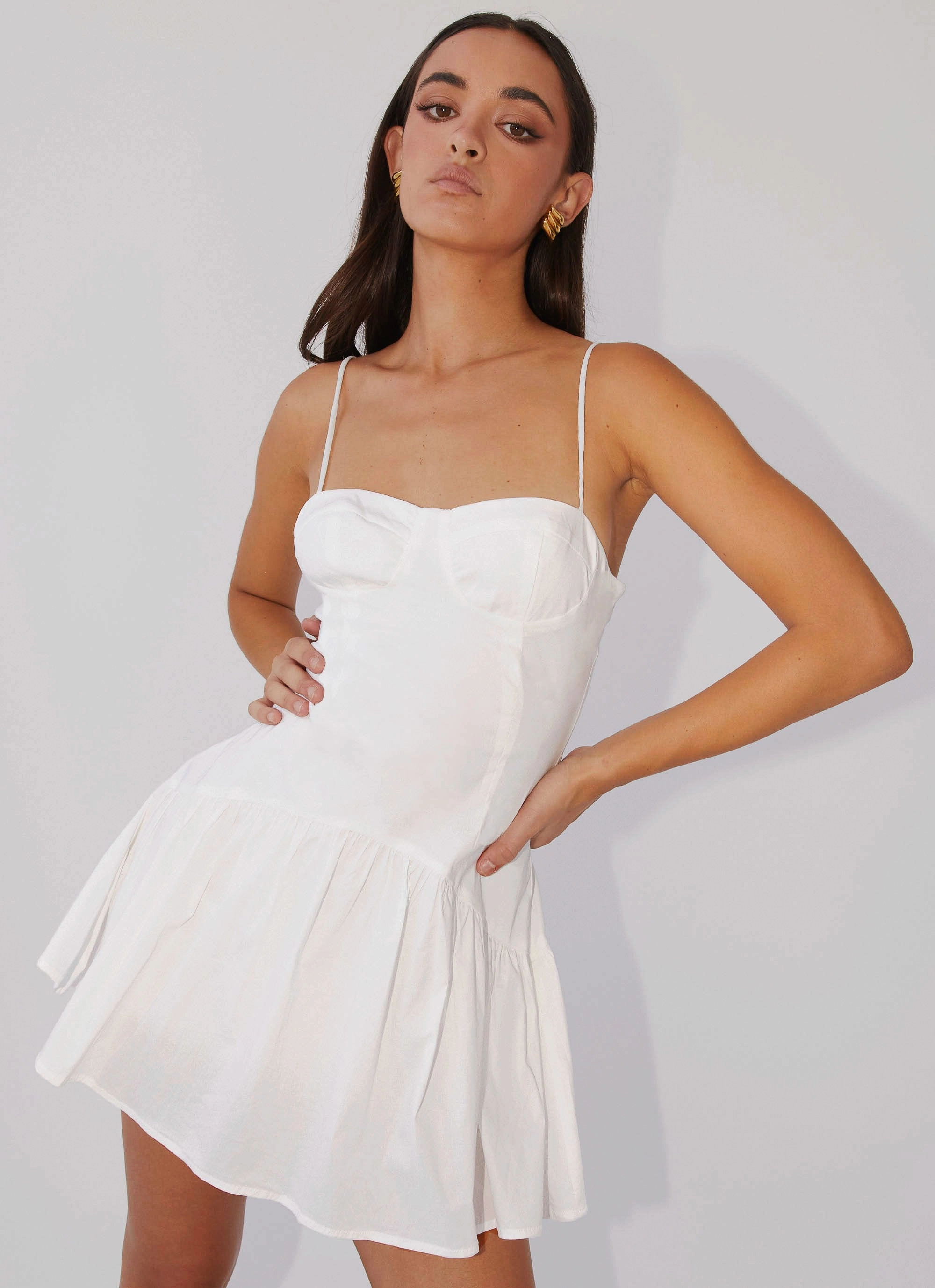 Cozy Flex Airy Fit Endless Summer Mini Dress - White