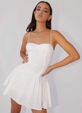Cozy Flex Airy Fit Endless Summer Mini Dress - White