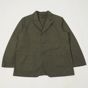 Engineered Garments Heavyweight Ripstop Bedford Jacket - Olive Rubberized Trims