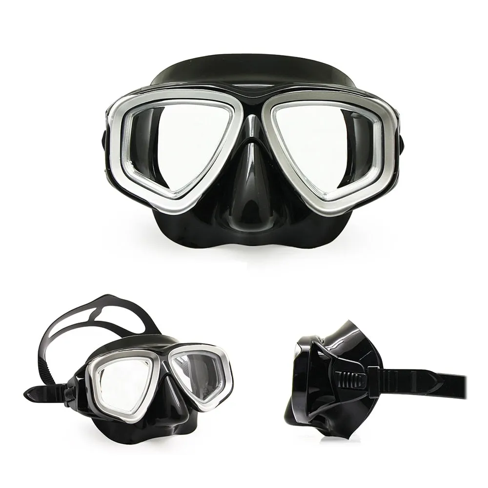 Enzodate Unisex Full Rim Polycarbonate Myopic Snorkel Goggles