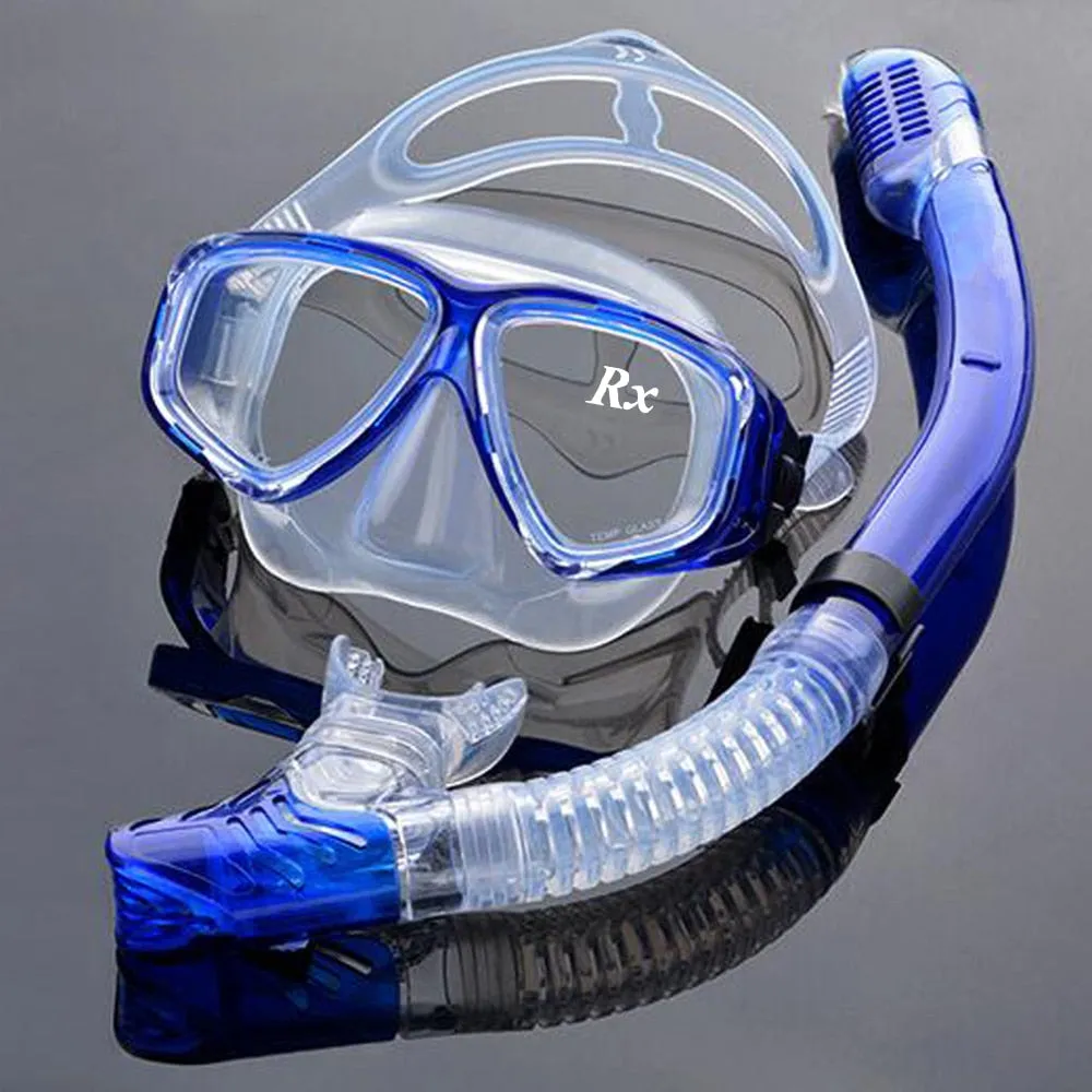 Enzodate Unisex Full Rim Polycarbonate Myopic Snorkel Goggles