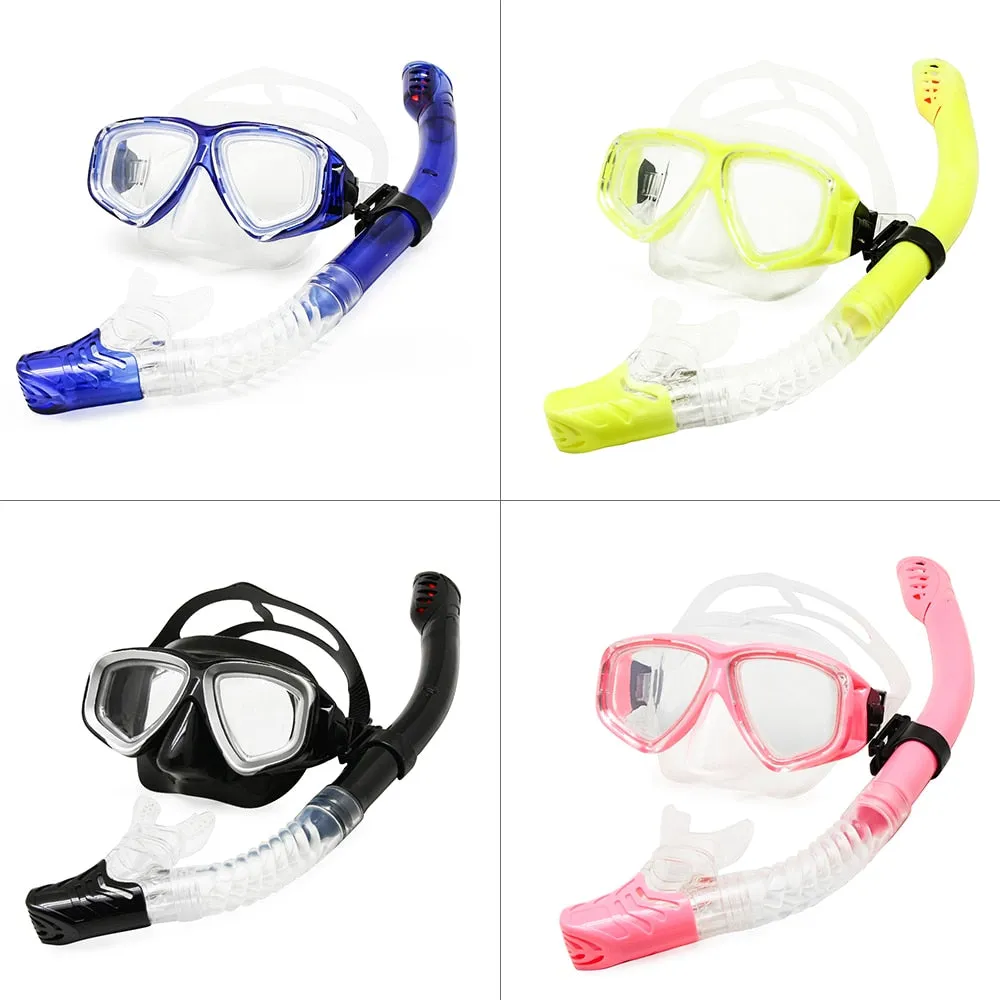 Enzodate Unisex Full Rim Polycarbonate Myopic Snorkel Goggles