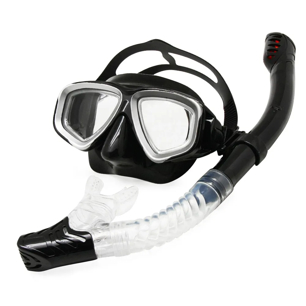 Enzodate Unisex Full Rim Polycarbonate Myopic Snorkel Goggles
