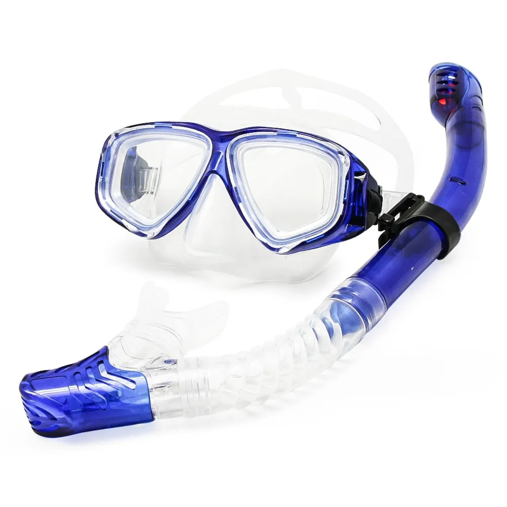 Enzodate Unisex Full Rim Polycarbonate Myopic Snorkel Goggles