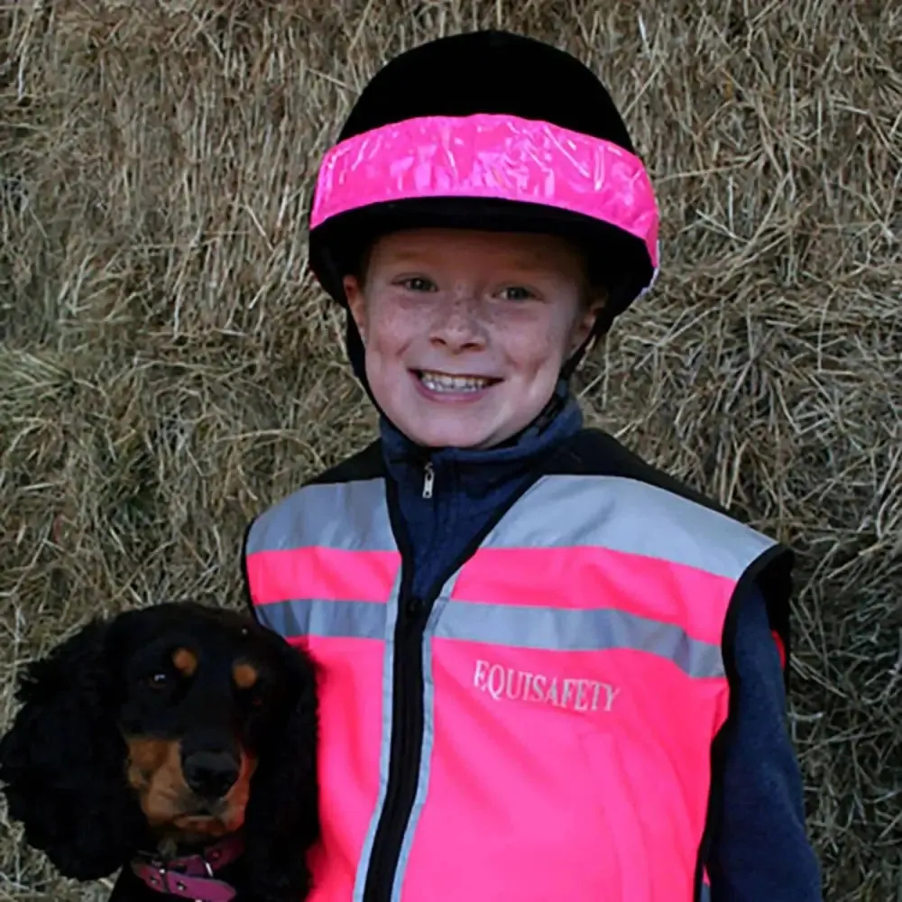 Equisafety Reflective Hi Vis Riding Hat Bands