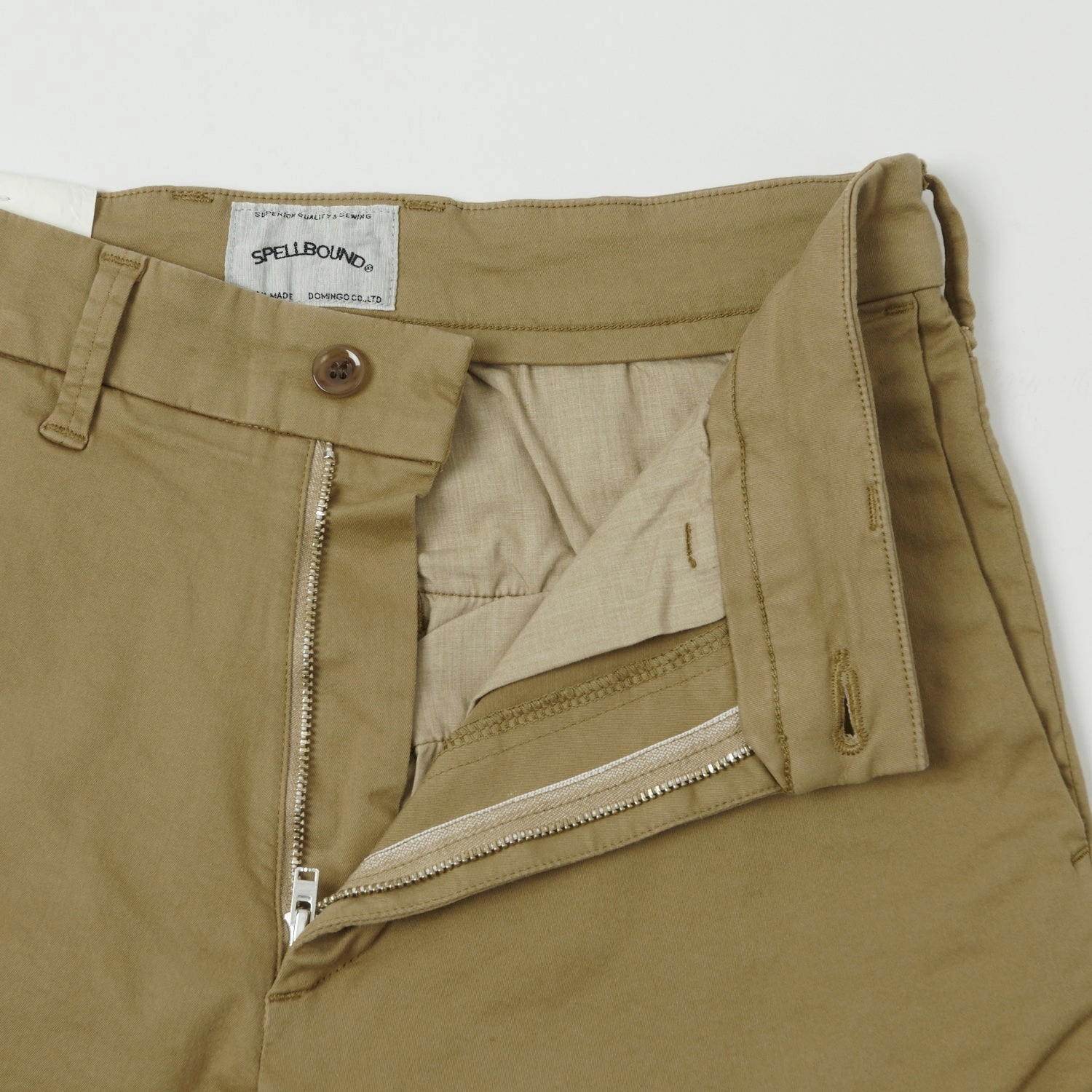 Active Comfort Stylish Waistband Spellbound Slim Tapered Stretch Chino - Khaki Beige