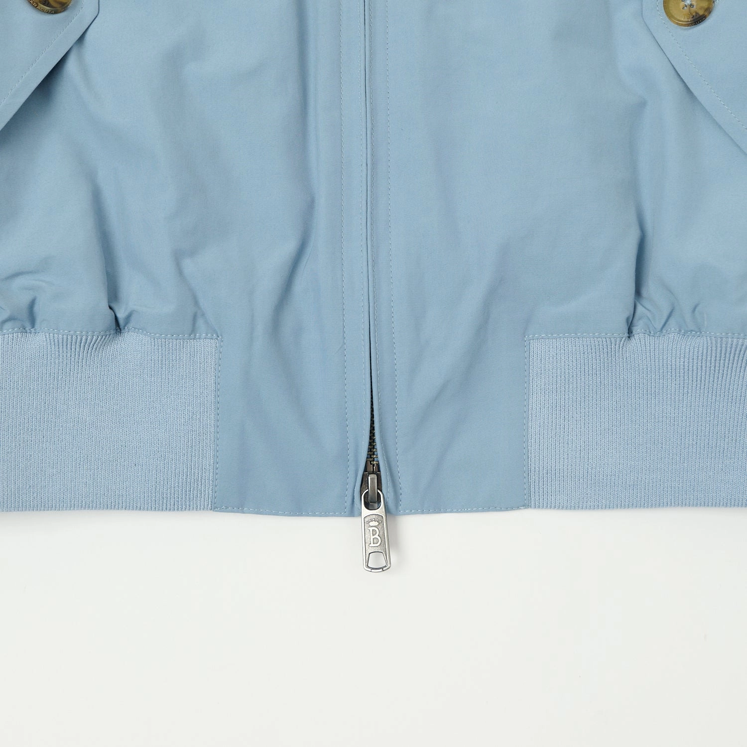 Baracuta G9 'Baracuta Cloth' Harrington Jacket - Dusty Blue hypoallergenic material