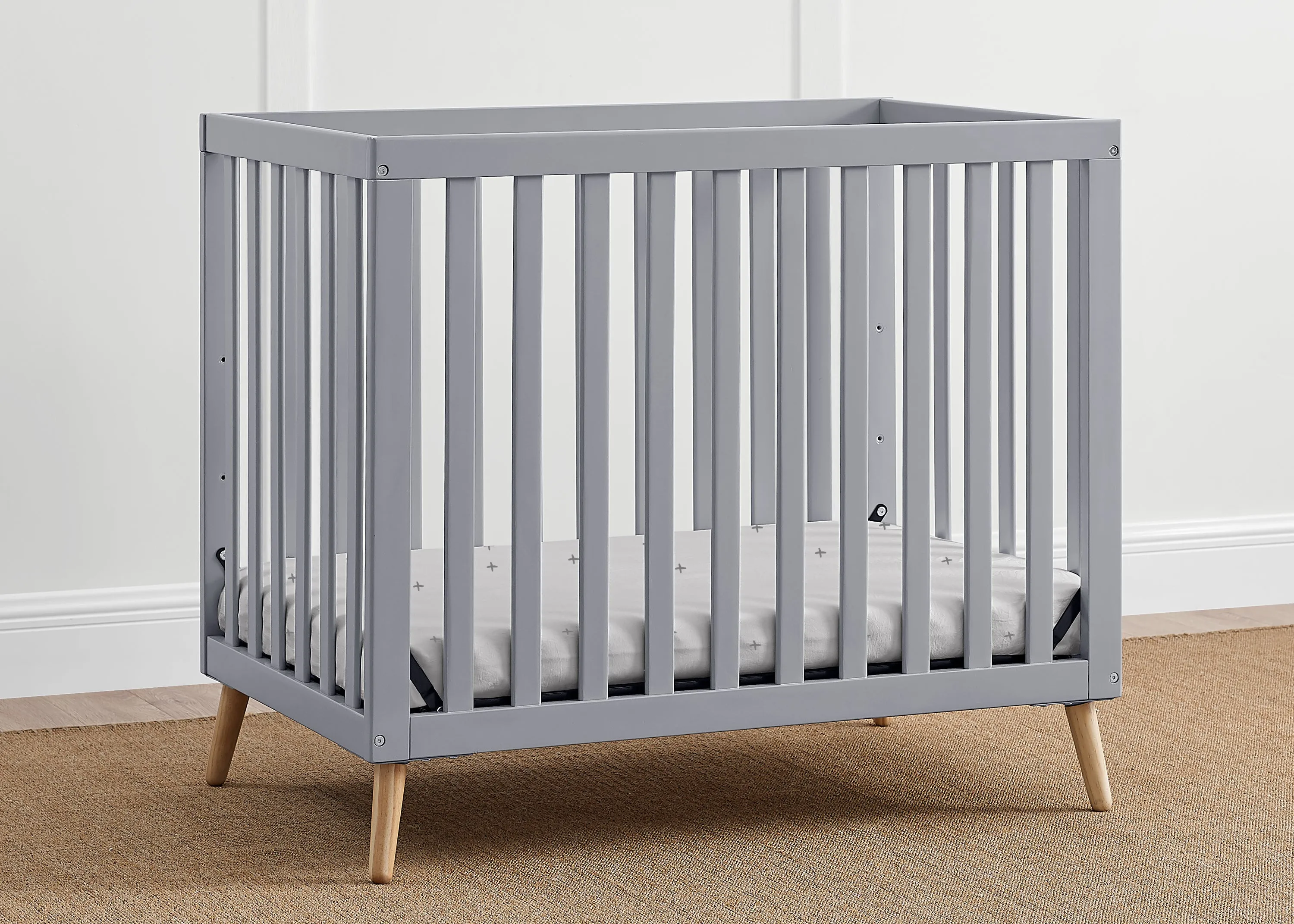 Essex Convertible Mini Baby Crib with 2.75-Inch Mattress