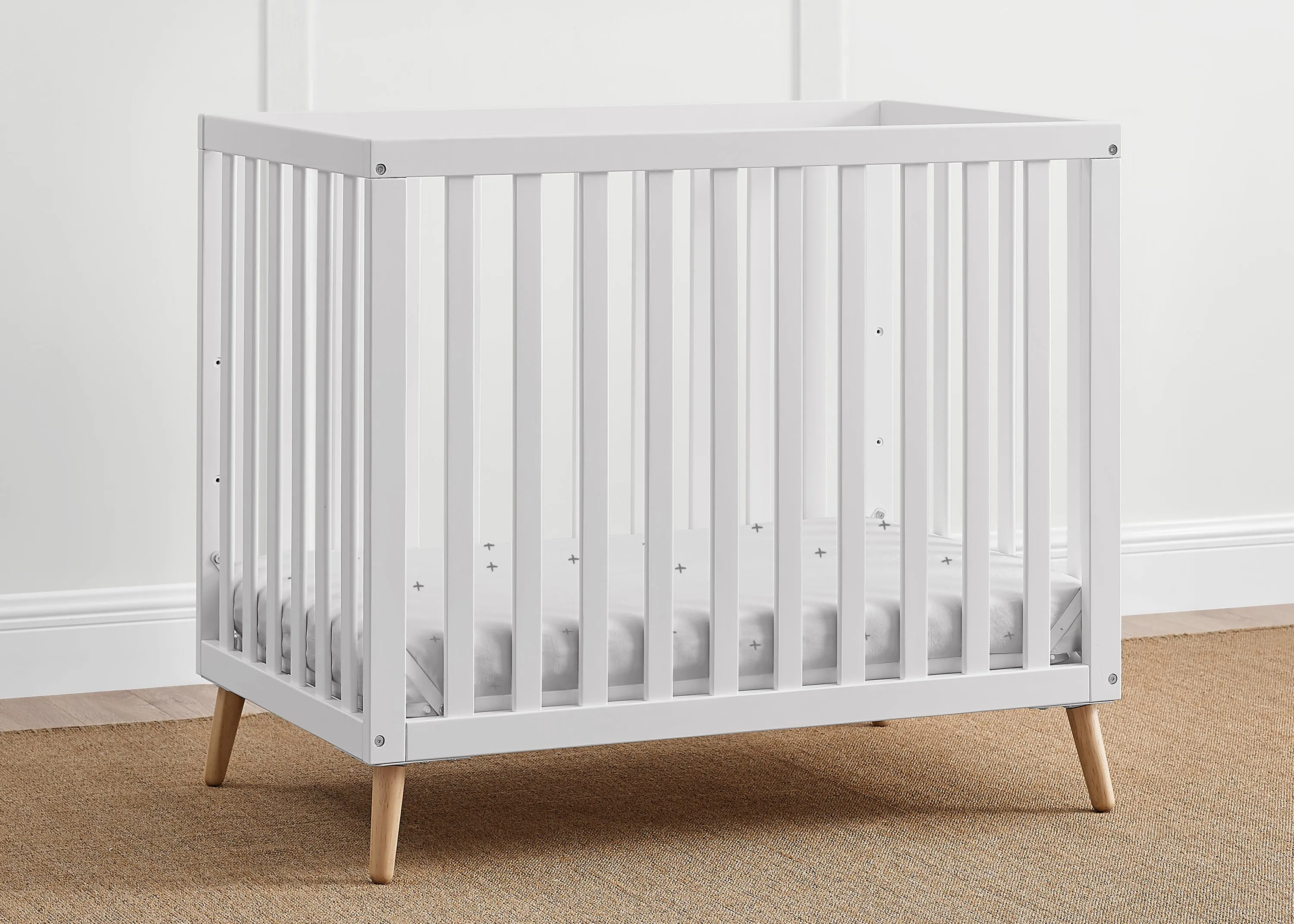 Essex Convertible Mini Baby Crib with 2.75-Inch Mattress