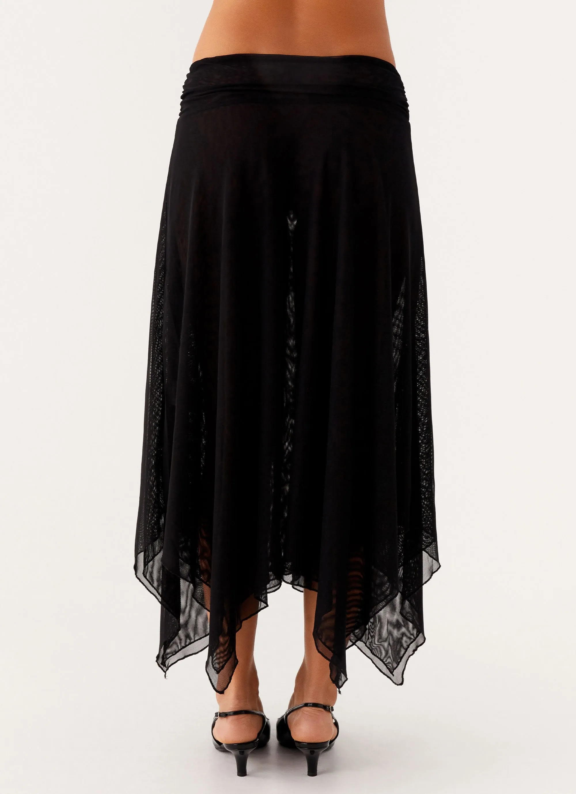 Clean Finish Arwen Midi Skirt - Black