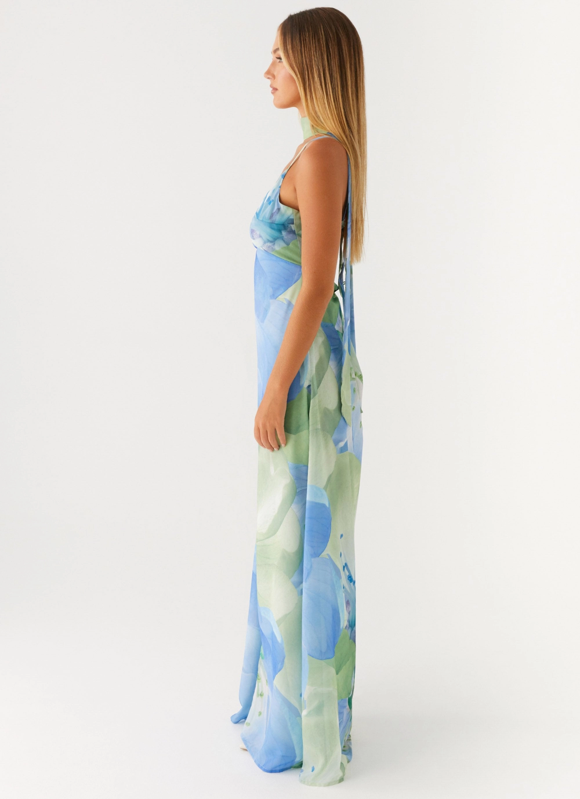 Sanctuary Maxi Dress - Flower Print Work Vibes Easy Elegance