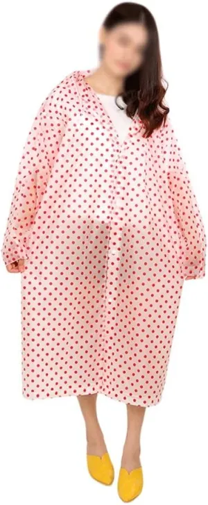 EVA Transparent Raincoat Waterproof Man Woman Raincoat Polka Dot Raincoats Adult Outdoor Accessories