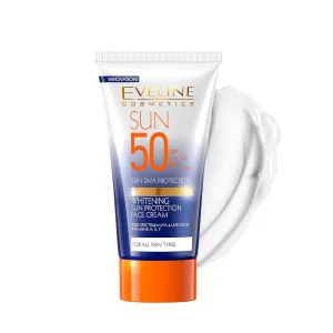 Eveline spf 50 uva uva hight protection hyaluronic acid vitamins for all skin type واقي الشمس من ايفلين