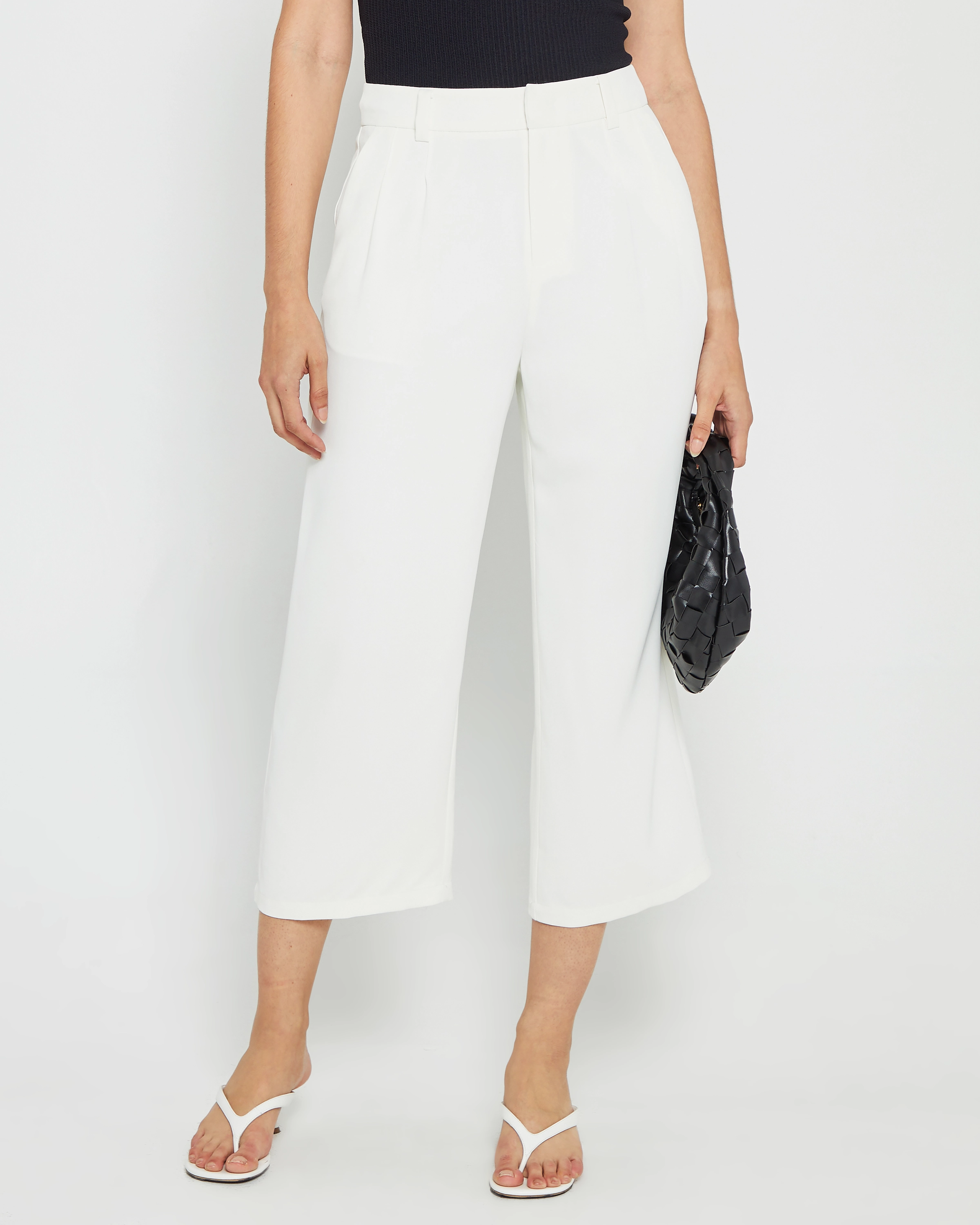 Slim Wear Design Casual Wearable Everyday Cropped Pant