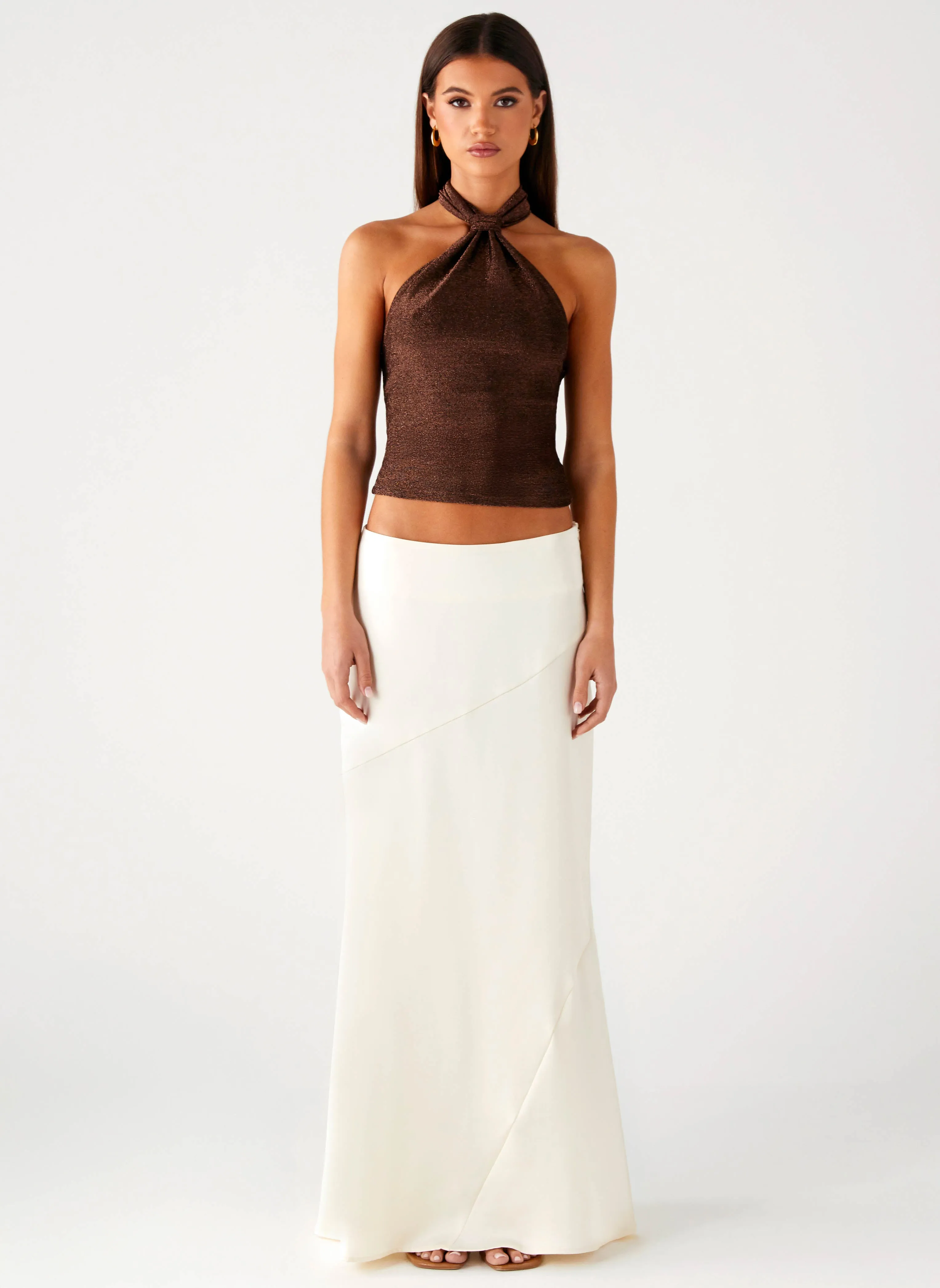 Neutral palette Hygienic Coating Chandra Maxi Skirt - Ivory