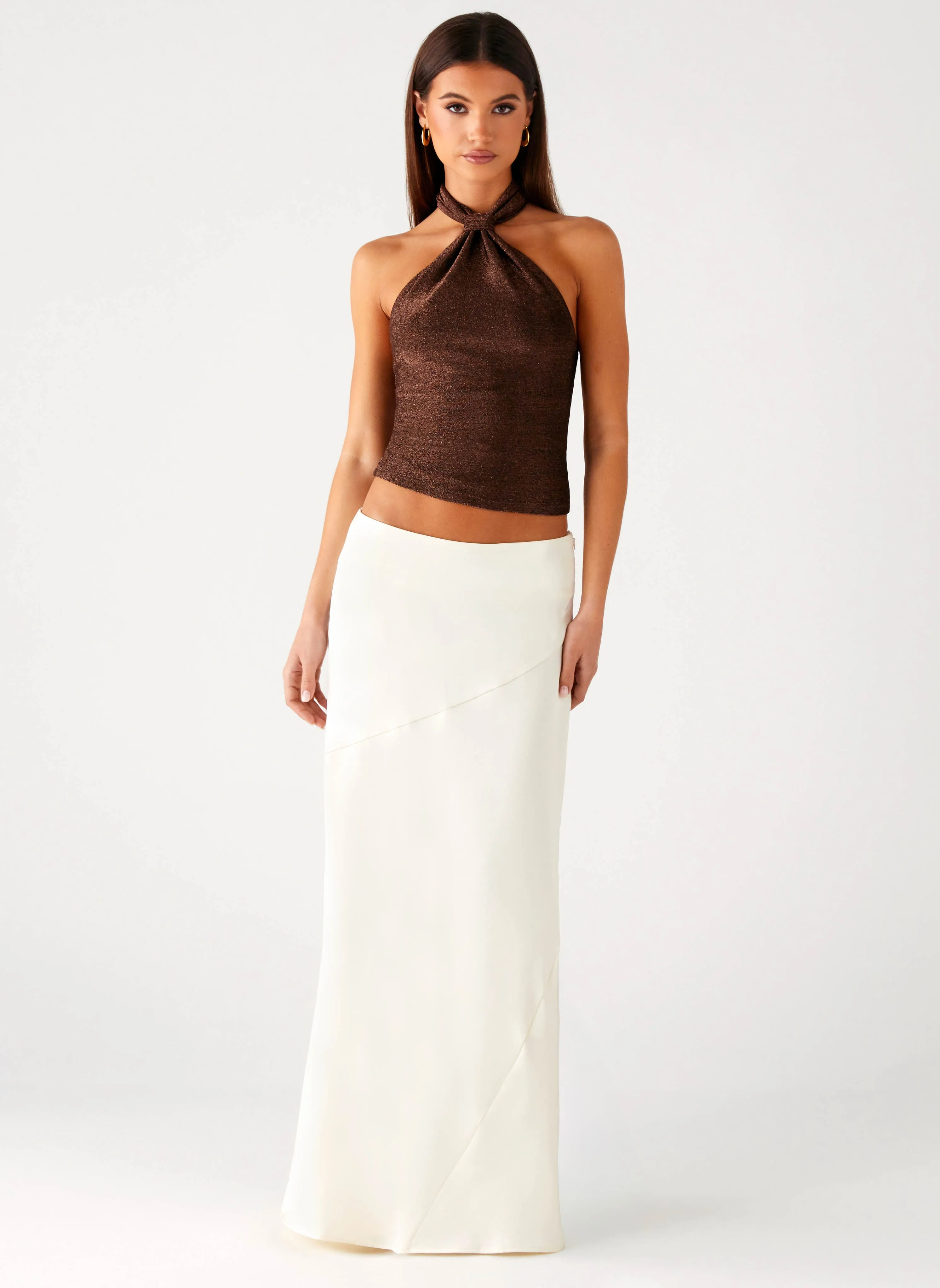 Comfy Look Chandra Maxi Skirt - Ivory