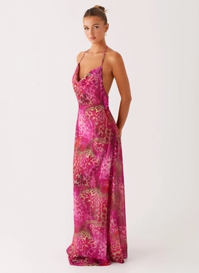 Fantasy Maxi Dress - Lavender Lagoon Brunch Glow