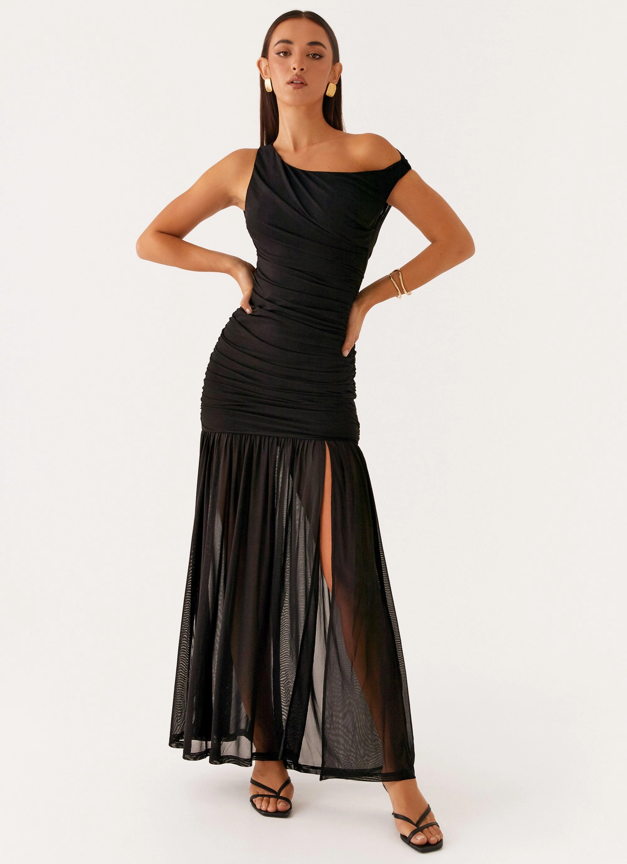 soft look Pavilion Maxi Dress - Black