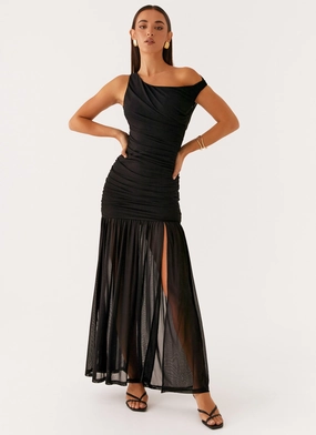 soft look Pavilion Maxi Dress - Black
