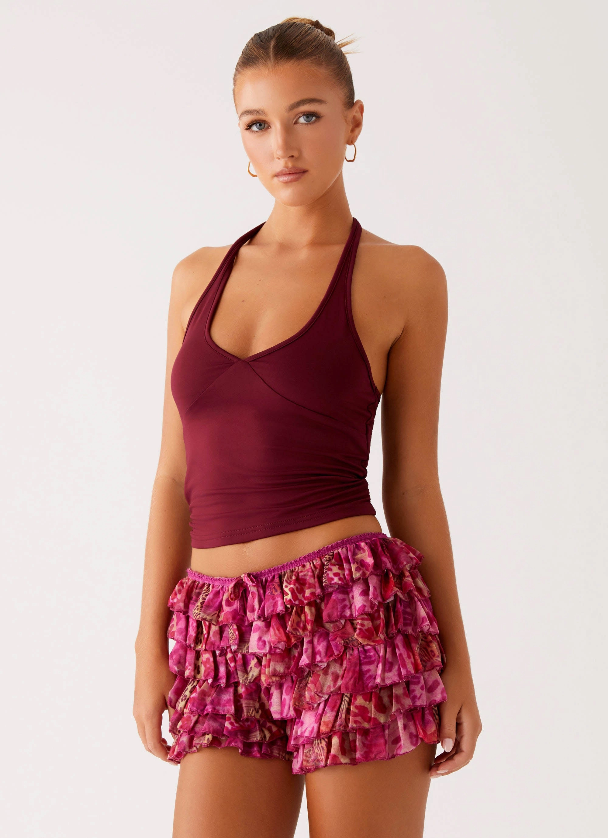 Layer Fit Comfy Flex Entertain Me Bloomer Shorts - Lavender Lagoon