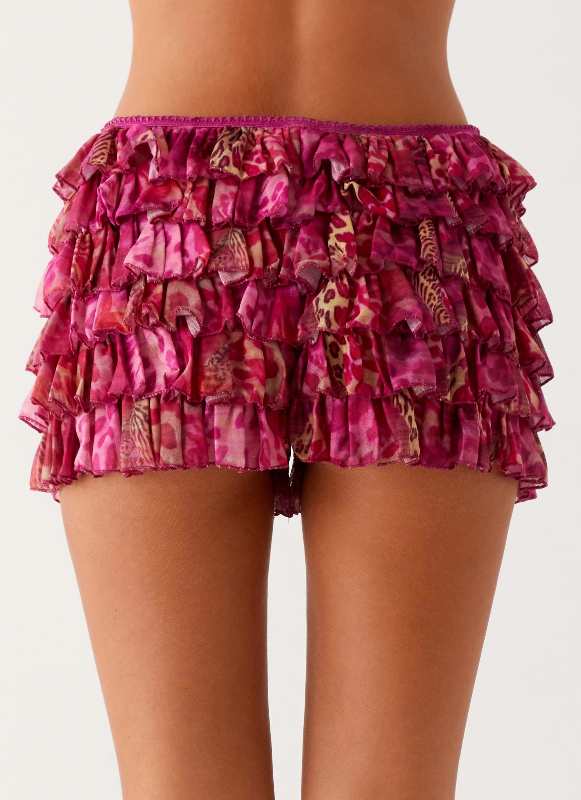 Layering Piece Entertain Me Bloomer Shorts - Lavender Lagoon
